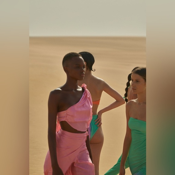 NWT Baobab Marea Set Rose Pink Midi Dress - Picture 5 of 11